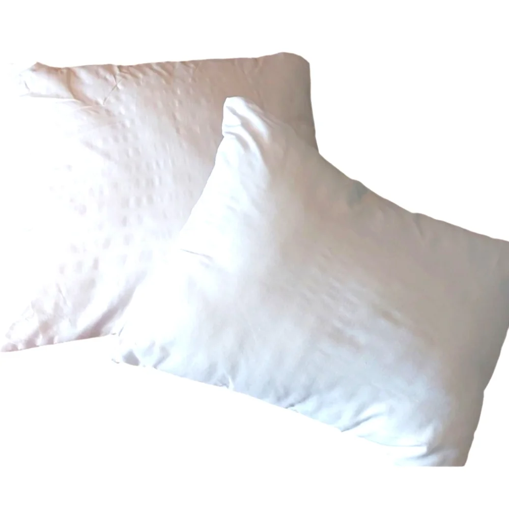 Set of 2 White Throw Pillows EUC